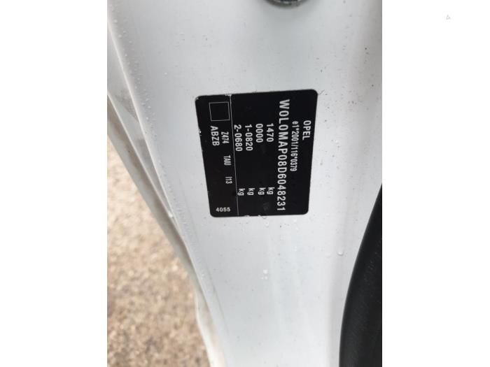 Opel Adam 1.2 16V Sloopvoertuig (2013, Wit)