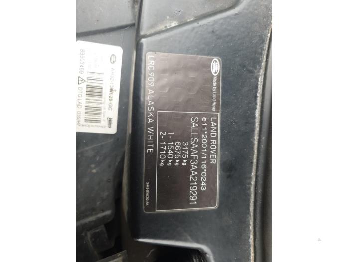 Landrover Range Rover Sport 3.0 S TDV6 Sloopvoertuig (2009, Wit)