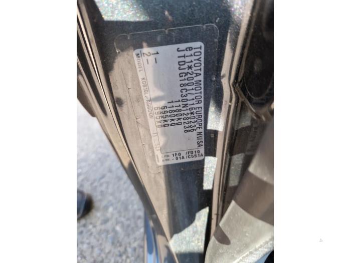 Toyota Aygo 1.0 12V VVT-i Sloopvoertuig (2007, Grijs)