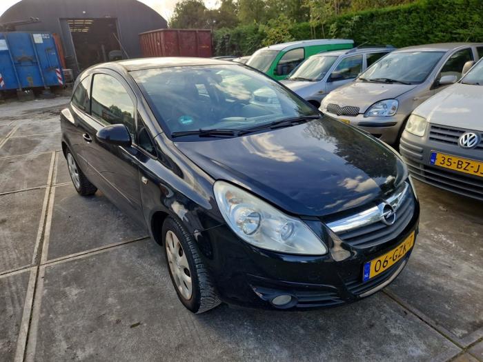 Opel Corsa D 1.4 16V Twinport Sloopvoertuig (2008, Zwart)