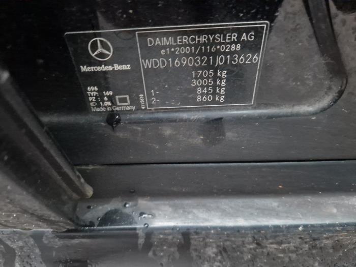 Mercedes A 1.7 A-170 5-Drs. Sloopvoertuig (2004, Zwart)