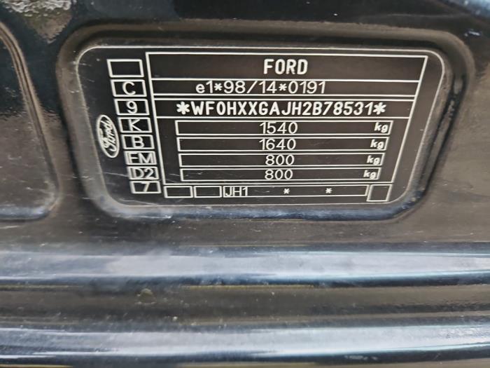 Ford Fiesta 5 1.3 Sloopvoertuig (2002, Zwart)