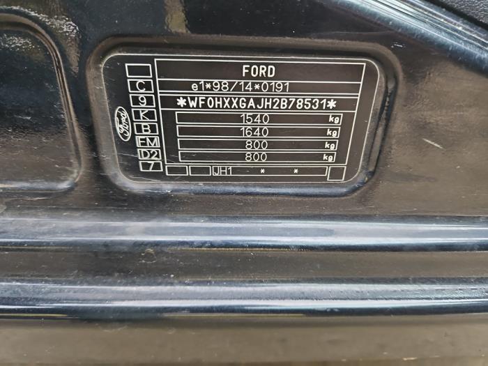 Ford Fiesta 5 1.3 Sloopvoertuig (2002, Zwart)