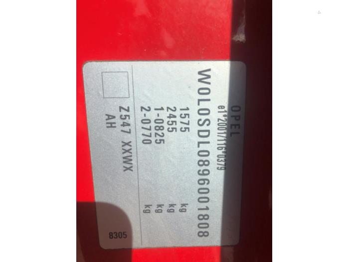 Opel Corsa D 1.2 16V Sloopvoertuig (2008, Rood)