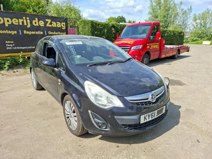 Opel Corsa D 1.2 16V ecoFLEX Bi-Fuel Sloopvoertuig (2012, Zwart)