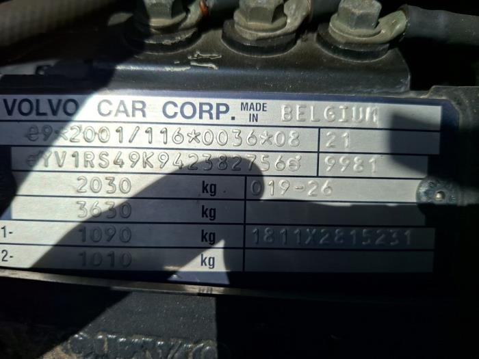 Volvo S60 I 2.0 T 20V Sloopvoertuig (2004, Zwart)