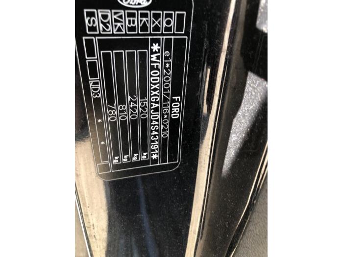 Ford Fiesta 5 1.4 16V Sloopvoertuig (2005, Zwart)