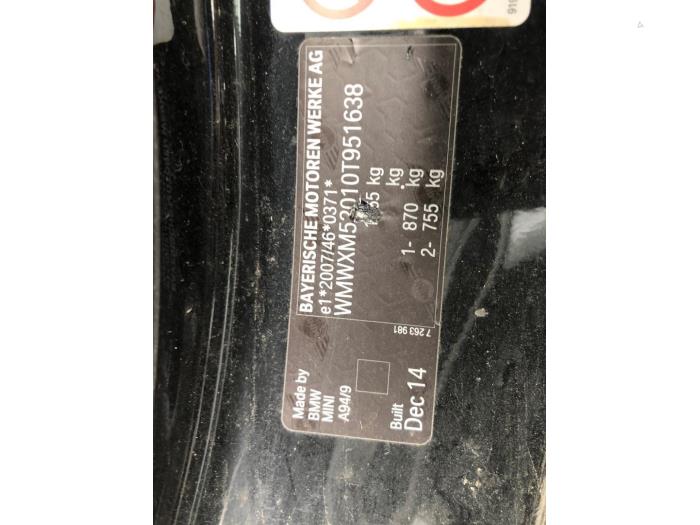 Mini Mini 1.5 12V Cooper Sloopvoertuig (2015, Zwart)