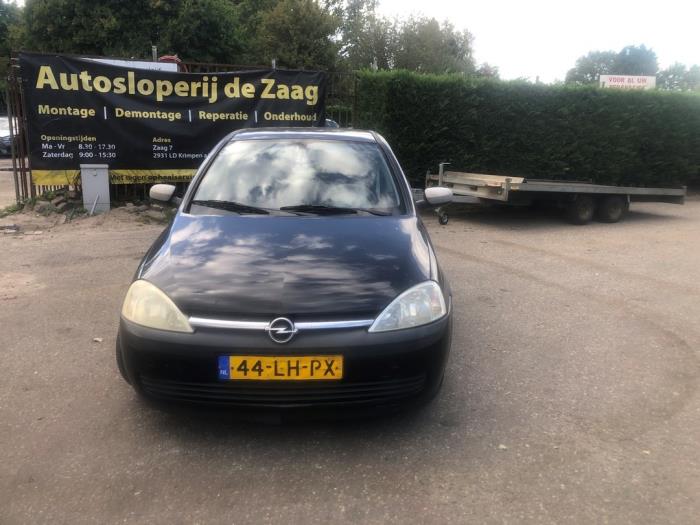 Opel Corsa C 1.2 16V Sloopvoertuig (2003, Zwart)