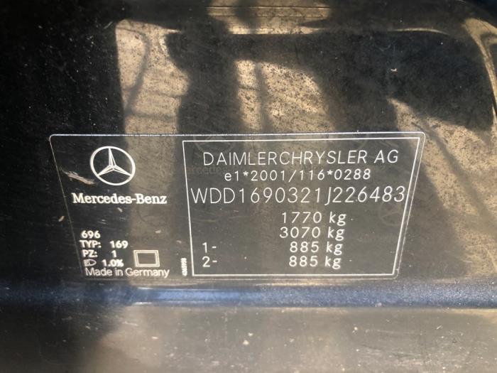 Mercedes A 1.7 A-170 5-Drs. Sloopvoertuig (2005, Zwart)