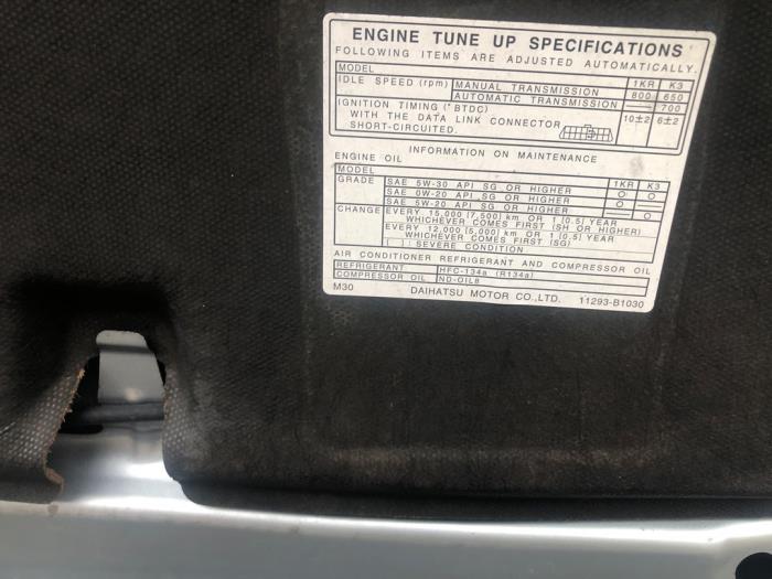 Daihatsu Sirion 2 1.3 16V DVVT Sloopvoertuig (2006, Grijs)