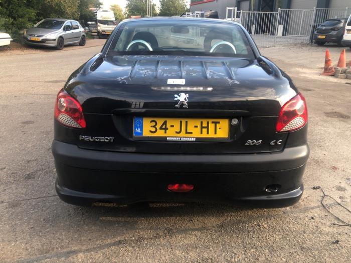 Peugeot 206 CC 1.6 16V Sloopvoertuig (2002, Zwart)