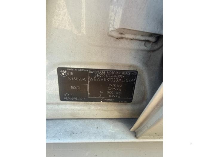 BMW 3 serie Touring 318i 16V Sloopvoertuig (2008, Wit)
