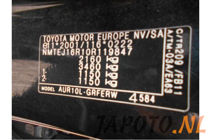 Toyota Corolla Verso 2.2 D-4D 16V Sloopvoertuig (2008, Zwart)