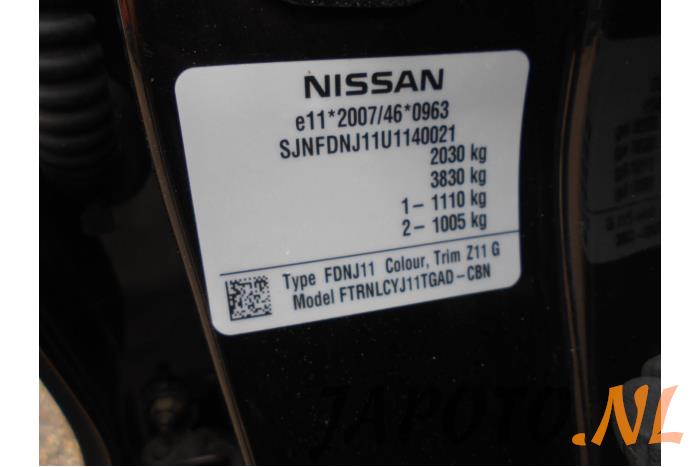 Nissan Qashqai 1.6 dCi All Mode 4x4-i Sloopvoertuig (2014, Zwart)