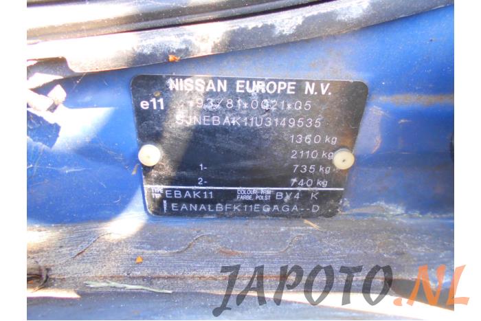 Nissan Micra 1.3 LX,SLX 16V Sloopvoertuig (1999, Blauw)