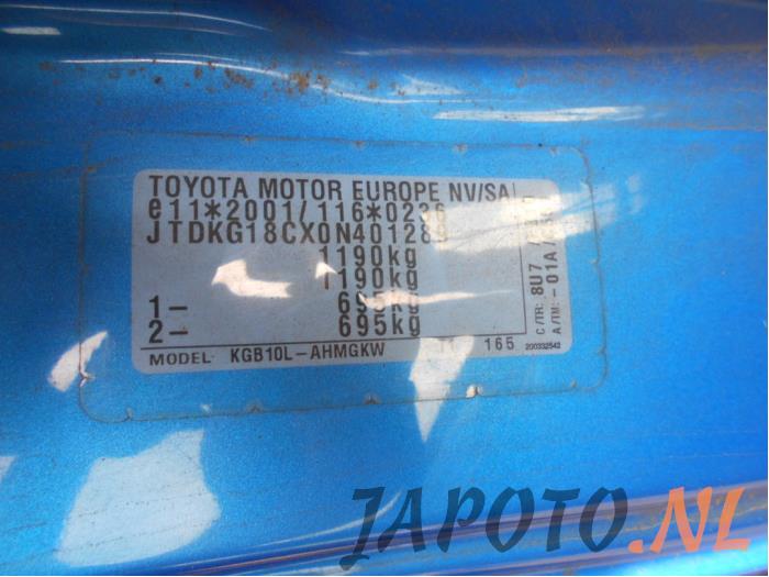 Toyota Aygo 1.0 12V VVT-i Sloopvoertuig (2009, Blauw)