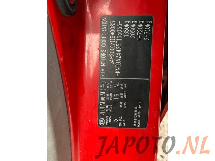 Kia Picanto 1.0 12V Sloopvoertuig (2005, Rood)