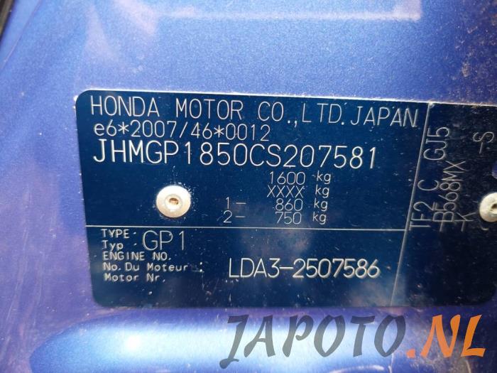 Honda Jazz 1.3 VTEC 16V Hybrid Sloopvoertuig (2011, Blauw)