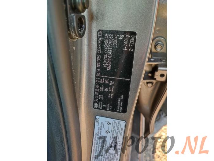 Kia Picanto 1.0 12V Sloopvoertuig (2018, Grijs)
