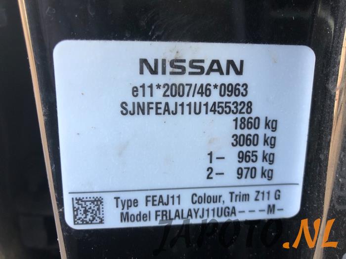 Nissan Qashqai 1.2 DIG-T 16V Sloopvoertuig (2015)