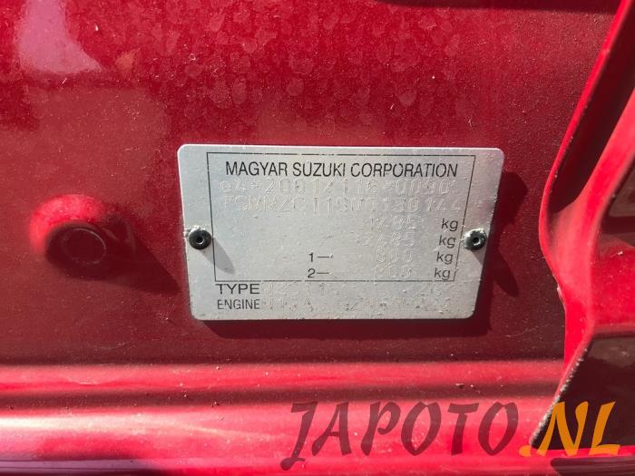 Suzuki Swift 1.3 VVT 16V Sloopvoertuig (2006, Rood)