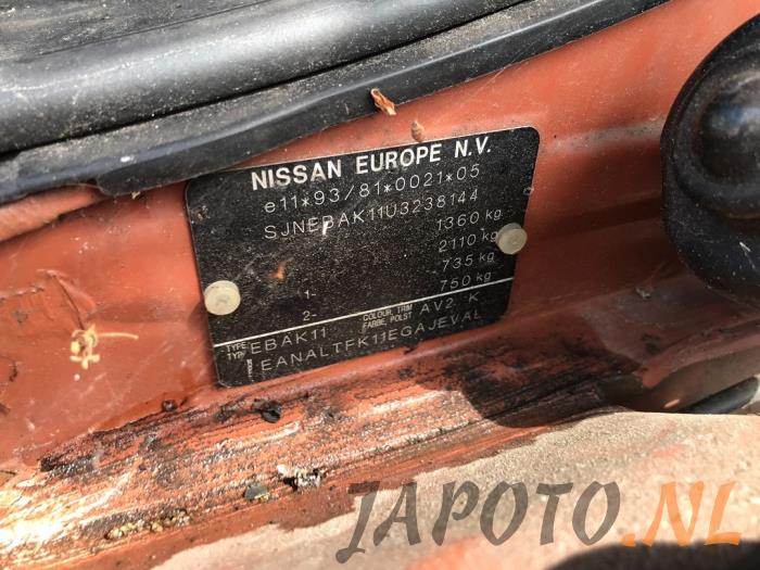 Nissan Micra 1.3 LX,SLX 16V Sloopvoertuig (2000, DIVERSEN)