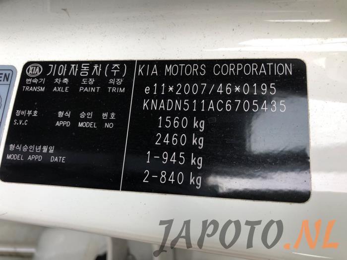 Kia Rio III 1.2 CVVT 16V Sloopvoertuig (2011, Wit)