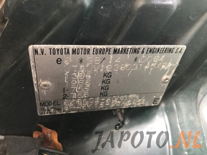 Toyota Yaris 1.0 16V VVT-i Sloopvoertuig (2000, Groen)