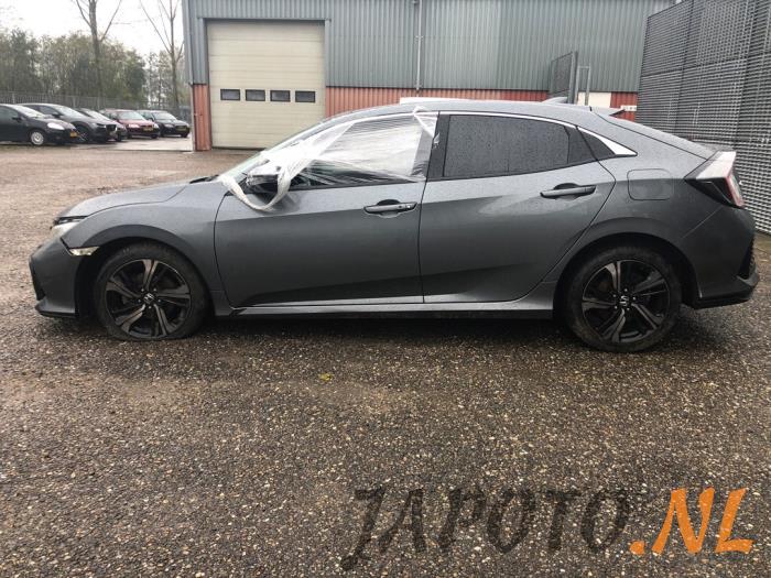 Honda Civic 1.0i VTEC Turbo 12V Sloopvoertuig (2018, Grijs)