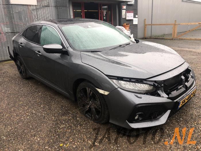 Honda Civic 1.0i VTEC Turbo 12V Sloopvoertuig (2018, Grijs)