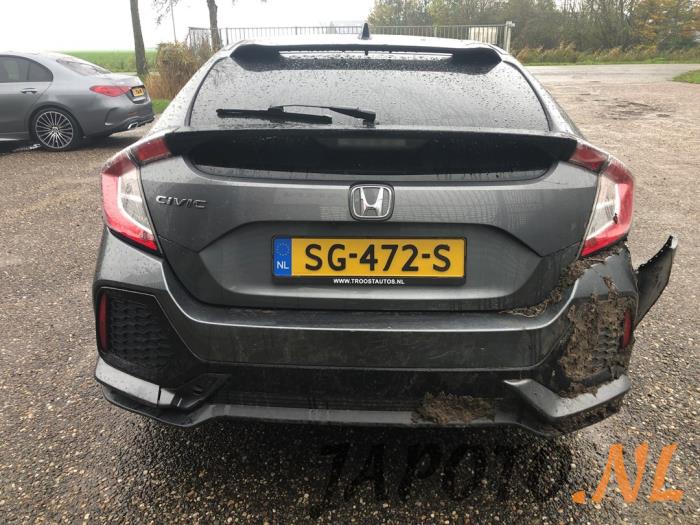 Honda Civic 1.0i VTEC Turbo 12V Sloopvoertuig (2018, Grijs)