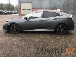 Honda Civic 1.0i VTEC Turbo 12V Sloopvoertuig (2018, Grijs)