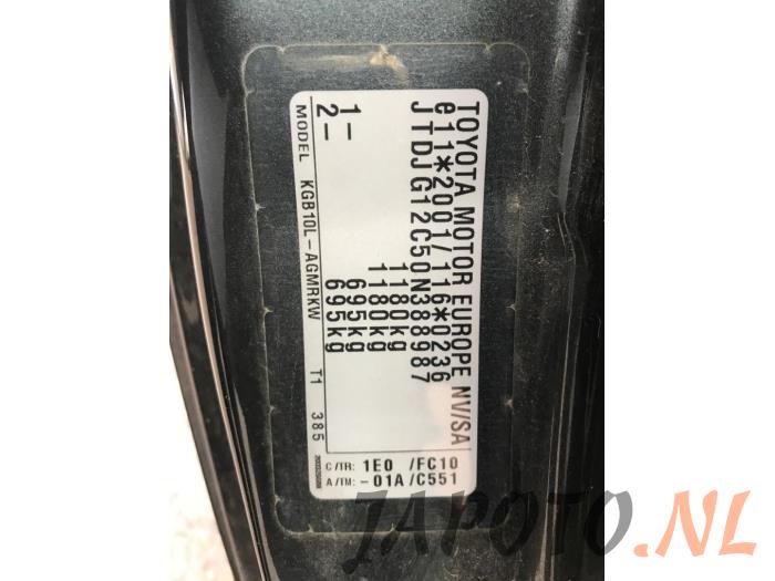 Toyota Aygo 1.0 12V VVT-i Sloopvoertuig (2009, Grijs)