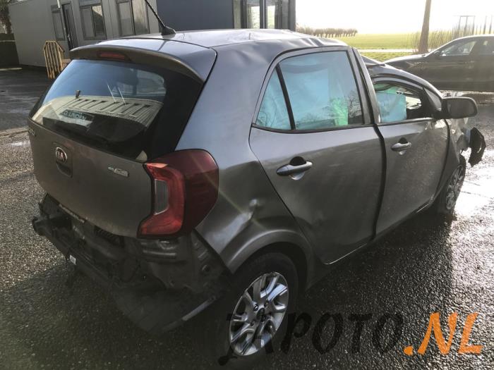 Kia Picanto 1.0 12V Sloopvoertuig (2018, Grijs)