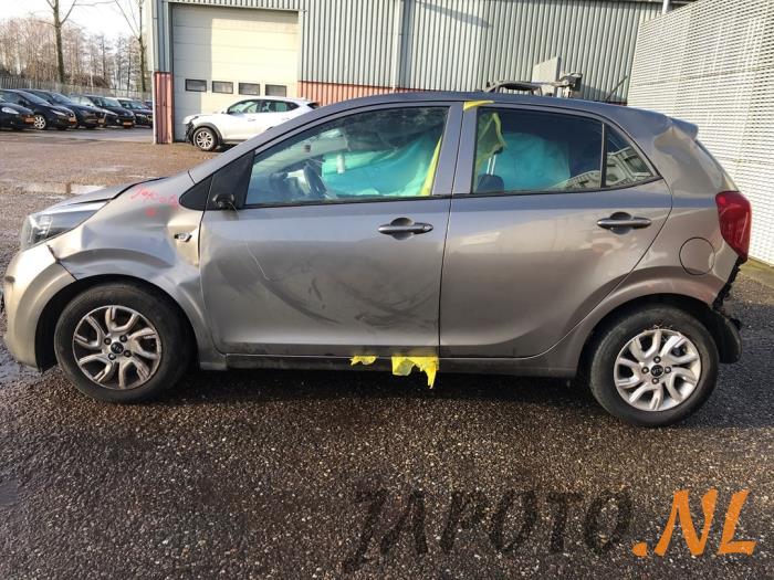Kia Picanto 1.0 12V Sloopvoertuig (2018, Grijs)