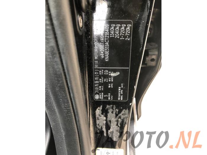 Kia Picanto 1.0 12V Sloopvoertuig (2012, Zwart)