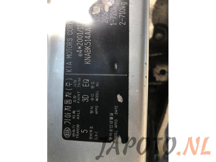 Kia Picanto 1.0 12V Sloopvoertuig (2010, Grijs)