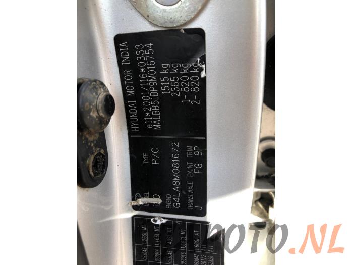 Hyundai i20 1.2i 16V Sloopvoertuig (2011, Grijs)