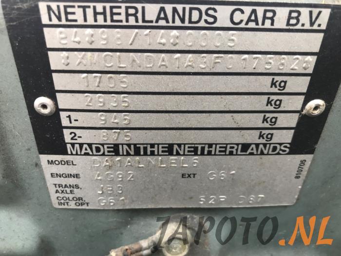 Mitsubishi Carisma 1.6i 16V Sloopvoertuig (2003, Grijs)