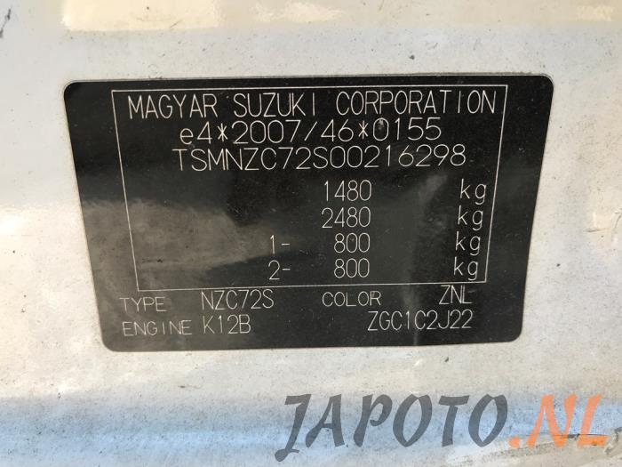 Suzuki Swift 1.2 16V Sloopvoertuig (2012, Wit)