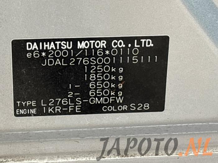 Daihatsu Cuore 1.0 12V DVVT Sloopvoertuig (2009, Grijs)