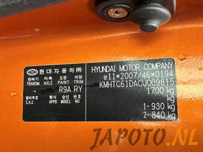 Hyundai Veloster 1.6 GDI 16V Sloopvoertuig (2012, Oranje)