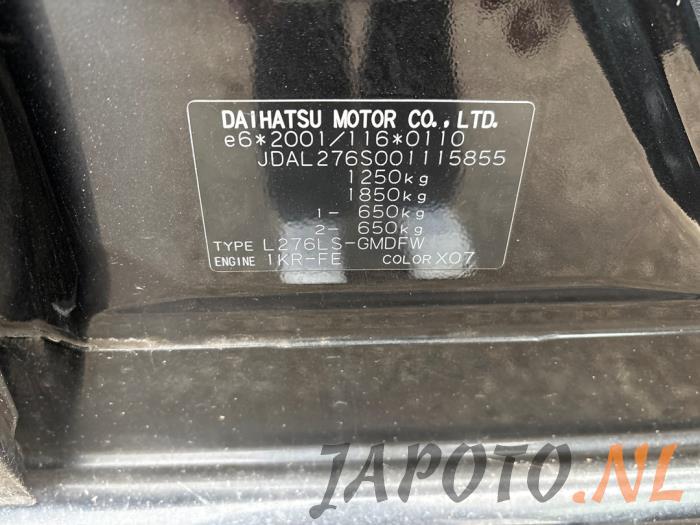 Daihatsu Cuore 1.0 12V DVVT Sloopvoertuig (2009, Zwart)