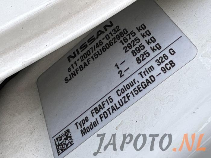 Nissan Juke 1.6 16V Sloopvoertuig (2011, Wit)