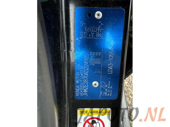 Honda Insight 1.3 16V VTEC Sloopvoertuig (2011, Zwart)