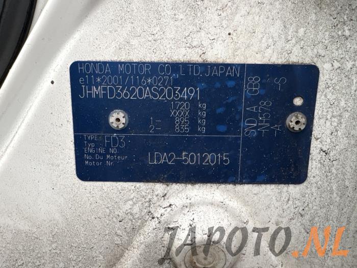 Honda Civic 1.3 Hybrid Sloopvoertuig (2011, Wit)