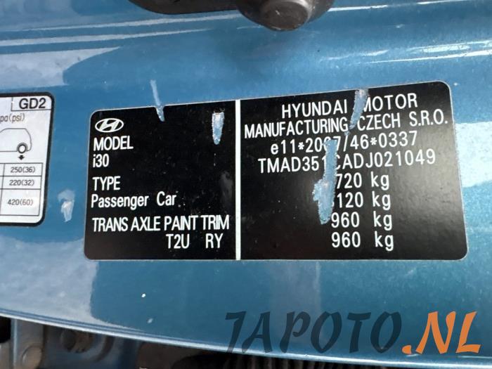 Hyundai i30 1.6 GDI Blue 16V Sloopvoertuig (2013, Blauw)