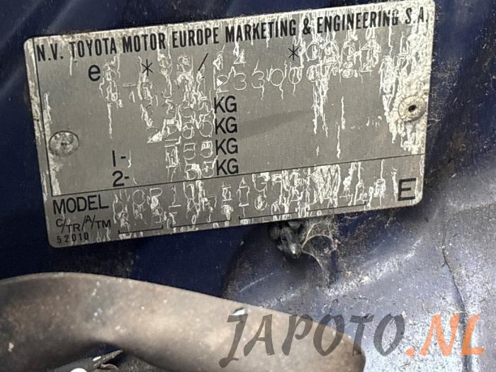 Toyota Yaris 1.3 16V VVT-i Sloopvoertuig (2000, Blauw)