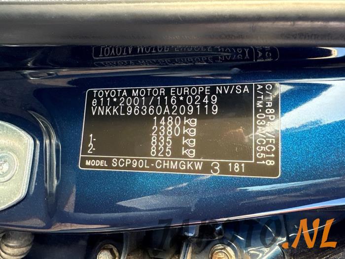 Toyota Yaris II 1.3 16V VVT-i Sloopvoertuig (2007, Blauw)